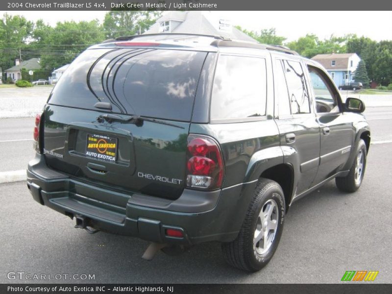 Dark Green Metallic / Light Cashmere 2004 Chevrolet TrailBlazer LS 4x4