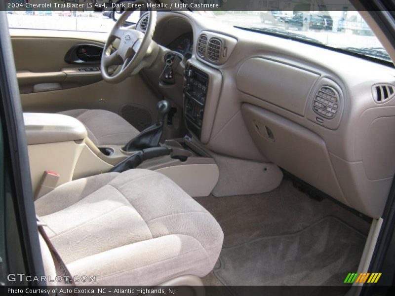 Dark Green Metallic / Light Cashmere 2004 Chevrolet TrailBlazer LS 4x4
