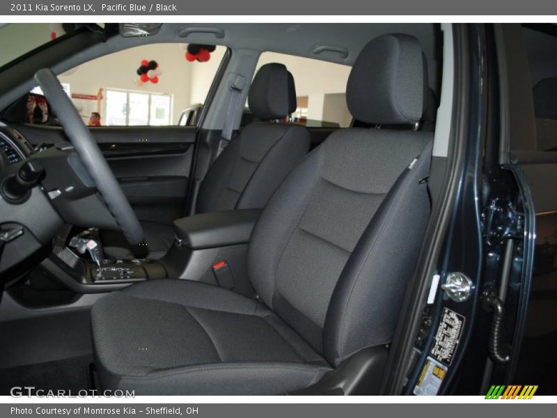 Pacific Blue / Black 2011 Kia Sorento LX