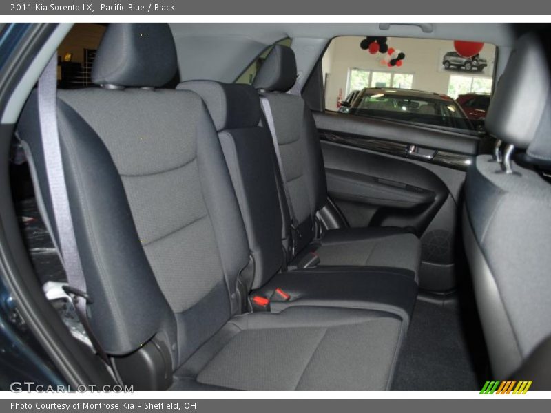 Pacific Blue / Black 2011 Kia Sorento LX