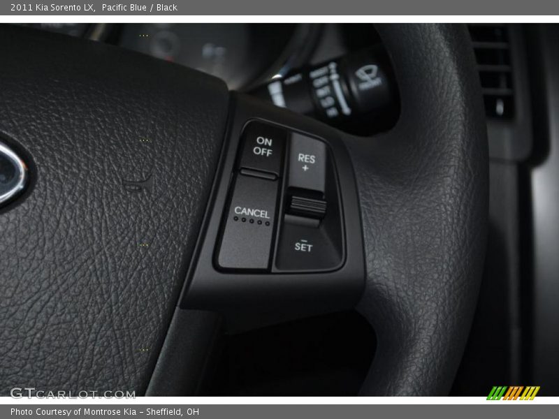 Pacific Blue / Black 2011 Kia Sorento LX
