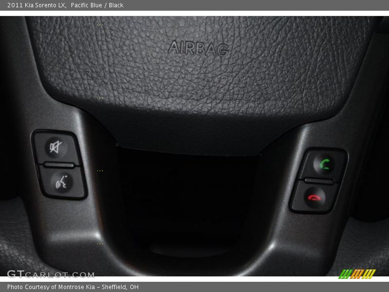 Pacific Blue / Black 2011 Kia Sorento LX