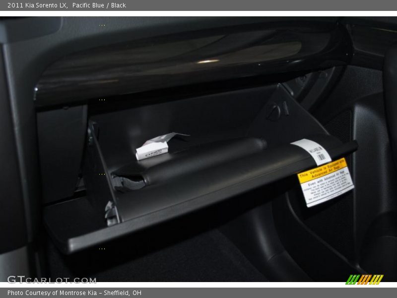 Pacific Blue / Black 2011 Kia Sorento LX
