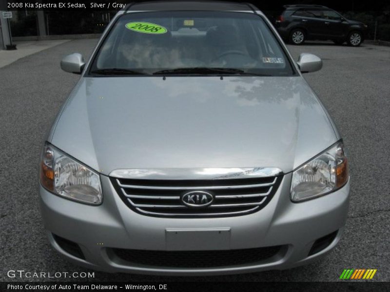 Silver / Gray 2008 Kia Spectra EX Sedan