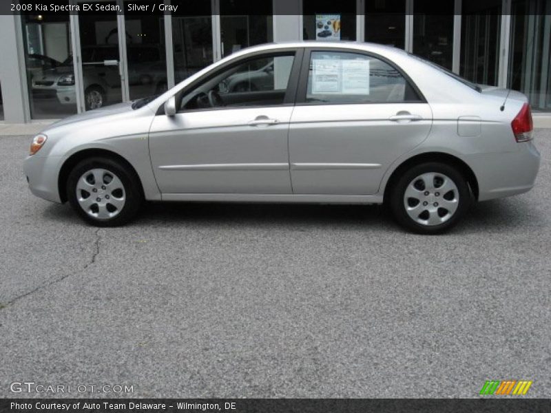 Silver / Gray 2008 Kia Spectra EX Sedan