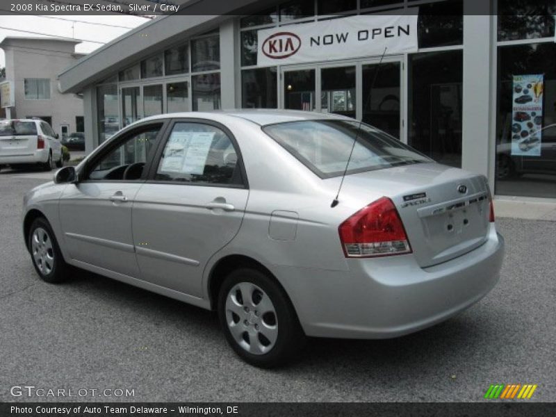 Silver / Gray 2008 Kia Spectra EX Sedan