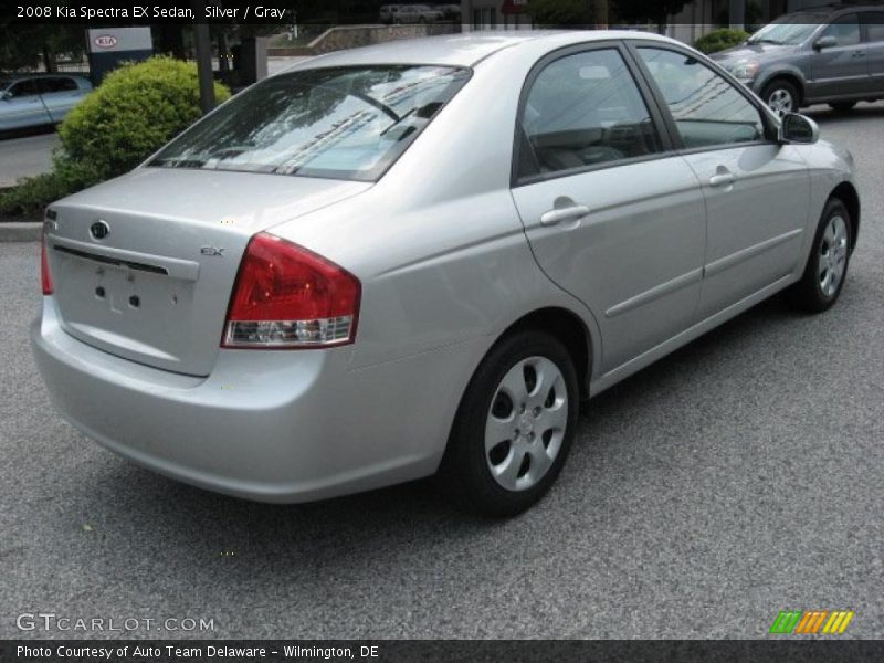 Silver / Gray 2008 Kia Spectra EX Sedan