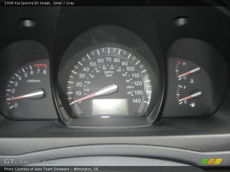 Silver / Gray 2008 Kia Spectra EX Sedan