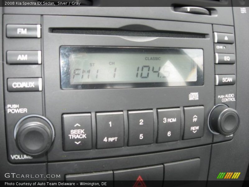 Silver / Gray 2008 Kia Spectra EX Sedan