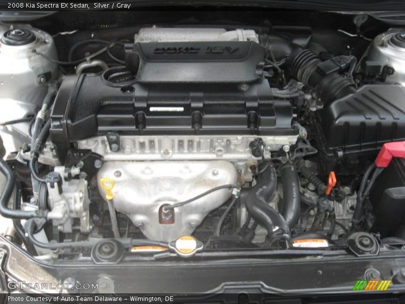 Silver / Gray 2008 Kia Spectra EX Sedan