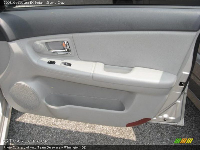 Silver / Gray 2008 Kia Spectra EX Sedan