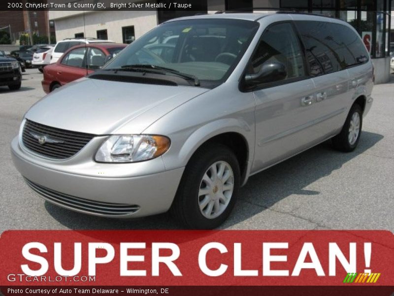 Bright Silver Metallic / Taupe 2002 Chrysler Town & Country EX