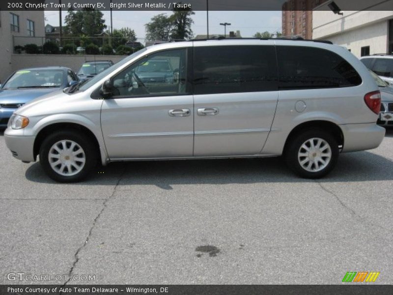 Bright Silver Metallic / Taupe 2002 Chrysler Town & Country EX