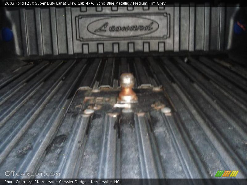 Sonic Blue Metallic / Medium Flint Grey 2003 Ford F250 Super Duty Lariat Crew Cab 4x4