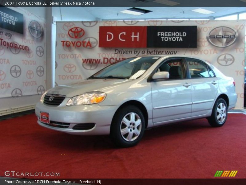 Silver Streak Mica / Stone 2007 Toyota Corolla LE