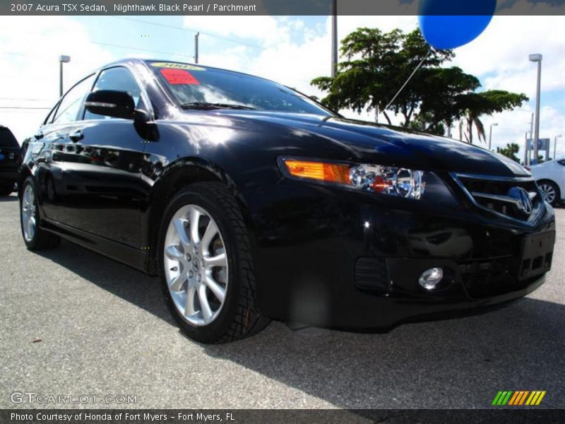 Nighthawk Black Pearl / Parchment 2007 Acura TSX Sedan