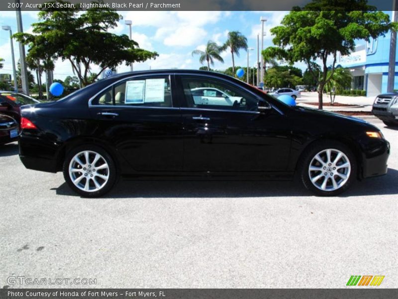 Nighthawk Black Pearl / Parchment 2007 Acura TSX Sedan