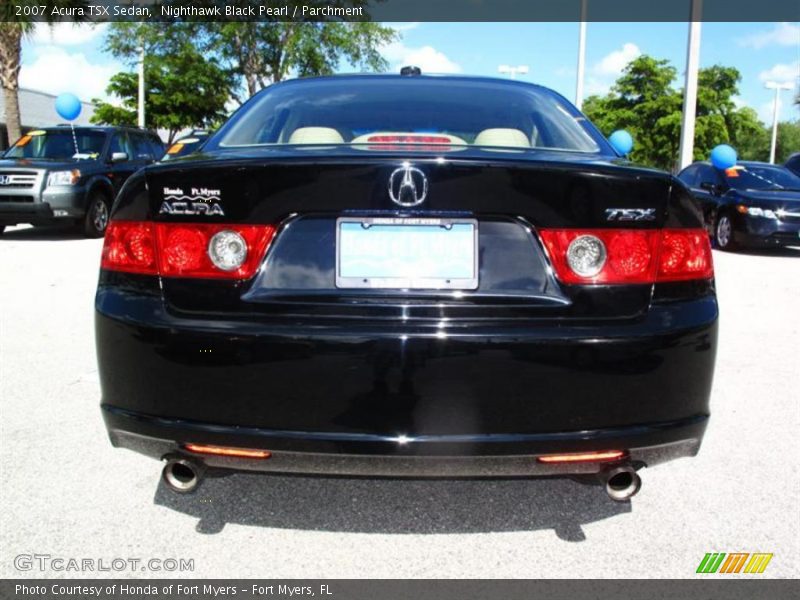Nighthawk Black Pearl / Parchment 2007 Acura TSX Sedan