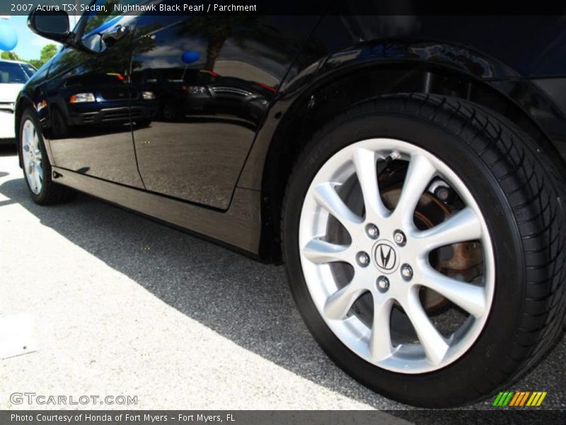 Nighthawk Black Pearl / Parchment 2007 Acura TSX Sedan