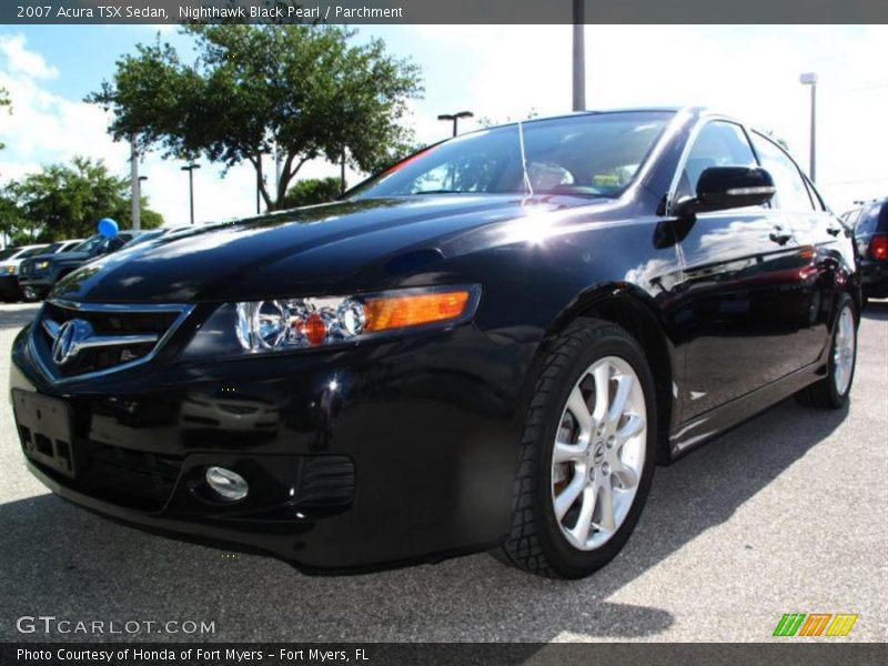 Nighthawk Black Pearl / Parchment 2007 Acura TSX Sedan