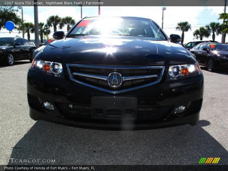 Nighthawk Black Pearl / Parchment 2007 Acura TSX Sedan