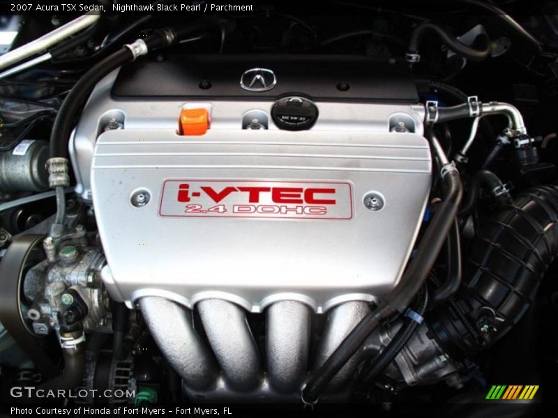 Nighthawk Black Pearl / Parchment 2007 Acura TSX Sedan