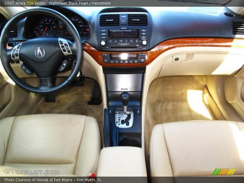 Nighthawk Black Pearl / Parchment 2007 Acura TSX Sedan