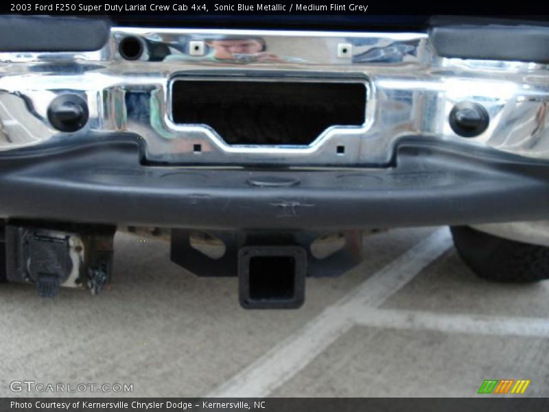 Sonic Blue Metallic / Medium Flint Grey 2003 Ford F250 Super Duty Lariat Crew Cab 4x4