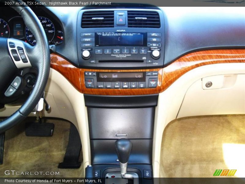 Nighthawk Black Pearl / Parchment 2007 Acura TSX Sedan