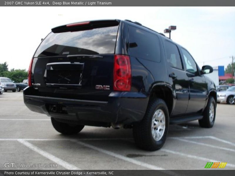 Deep Blue Metallic / Light Titanium 2007 GMC Yukon SLE 4x4