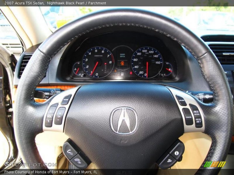 Nighthawk Black Pearl / Parchment 2007 Acura TSX Sedan