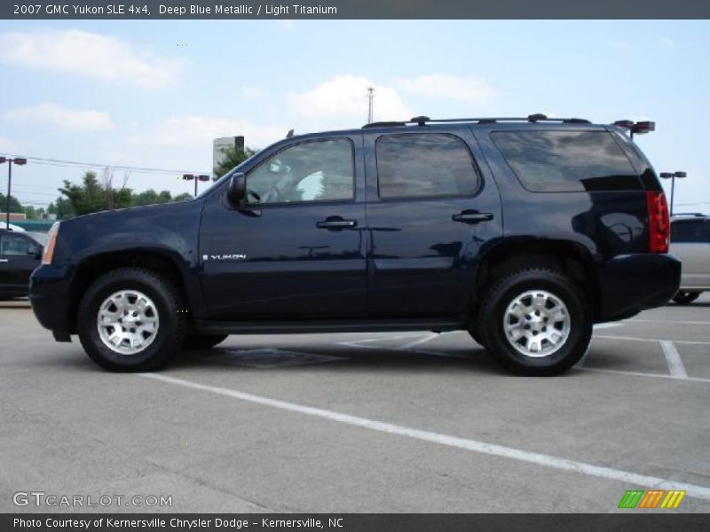 Deep Blue Metallic / Light Titanium 2007 GMC Yukon SLE 4x4