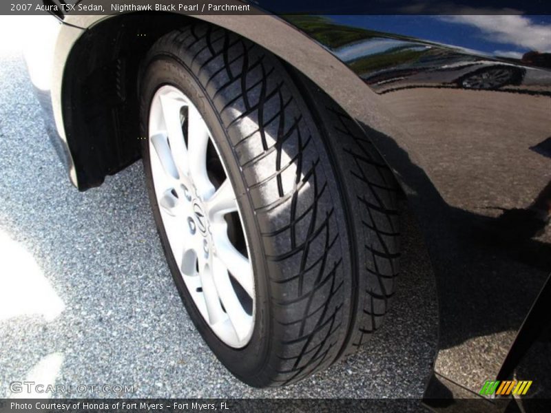 Nighthawk Black Pearl / Parchment 2007 Acura TSX Sedan