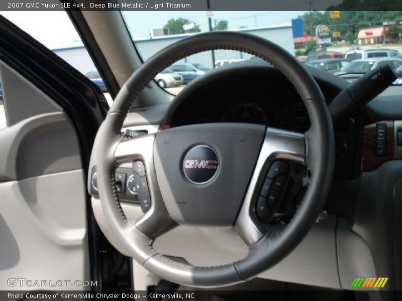 Deep Blue Metallic / Light Titanium 2007 GMC Yukon SLE 4x4