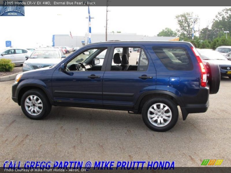Eternal Blue Pearl / Black 2005 Honda CR-V EX 4WD