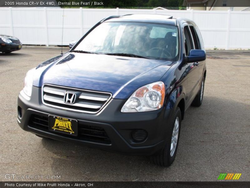 Eternal Blue Pearl / Black 2005 Honda CR-V EX 4WD