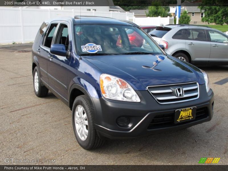 Eternal Blue Pearl / Black 2005 Honda CR-V EX 4WD