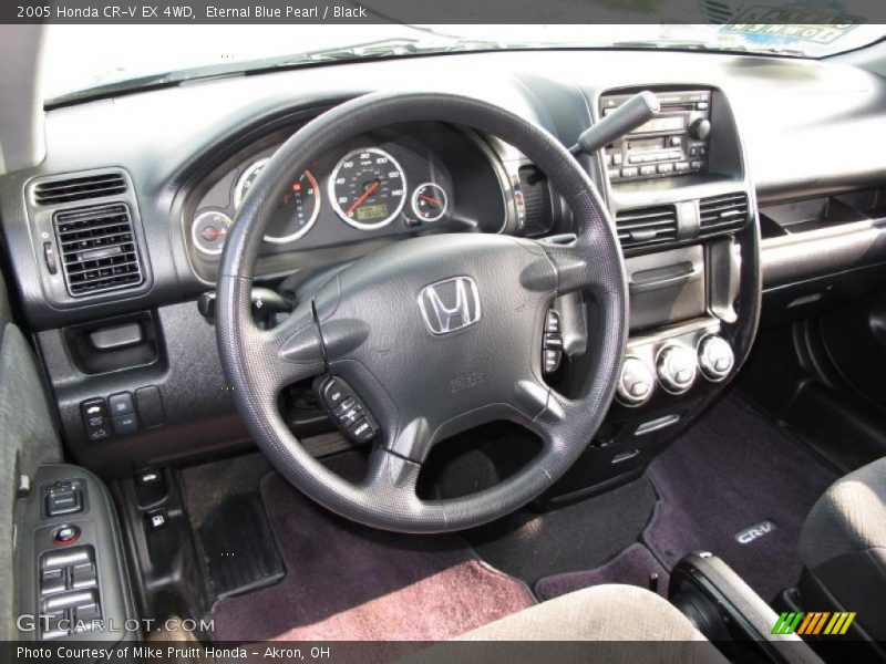 Eternal Blue Pearl / Black 2005 Honda CR-V EX 4WD