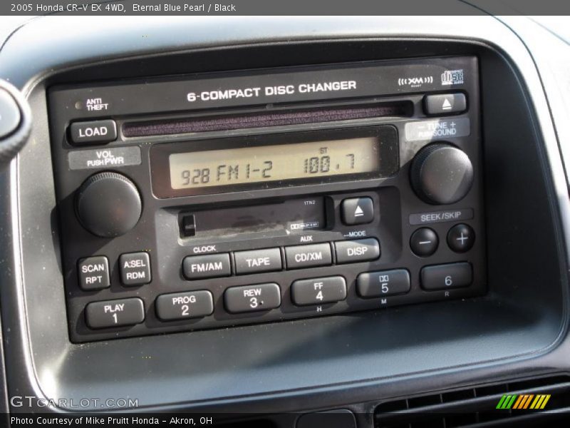 Eternal Blue Pearl / Black 2005 Honda CR-V EX 4WD
