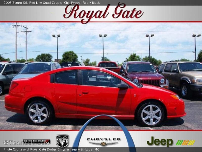 Chili Pepper Red / Black 2005 Saturn ION Red Line Quad Coupe
