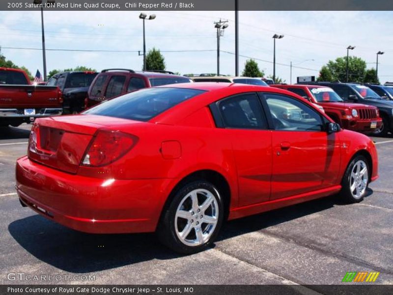 Chili Pepper Red / Black 2005 Saturn ION Red Line Quad Coupe