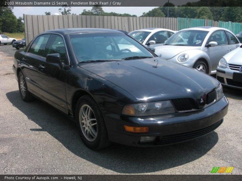 Pendleton Black Pearl / Gray 2003 Mitsubishi Diamante LS Sedan