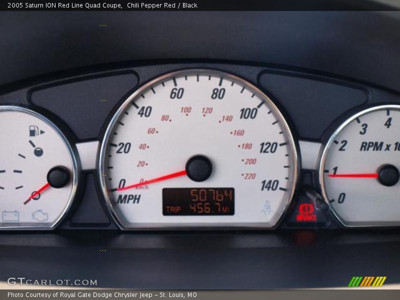 Chili Pepper Red / Black 2005 Saturn ION Red Line Quad Coupe
