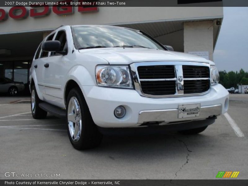 Bright White / Khaki Two-Tone 2007 Dodge Durango Limited 4x4