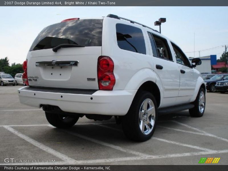 Bright White / Khaki Two-Tone 2007 Dodge Durango Limited 4x4