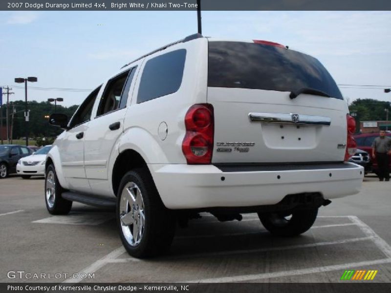 Bright White / Khaki Two-Tone 2007 Dodge Durango Limited 4x4