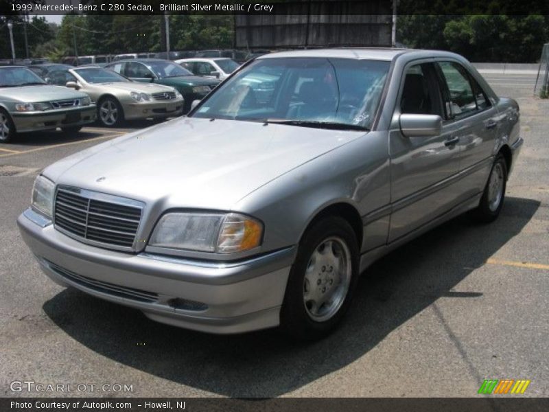 Brilliant Silver Metallic / Grey 1999 Mercedes-Benz C 280 Sedan