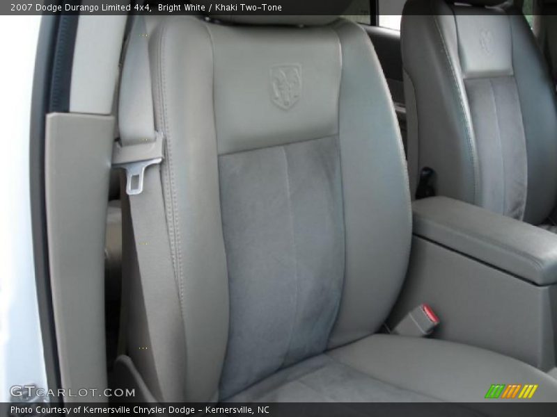 Bright White / Khaki Two-Tone 2007 Dodge Durango Limited 4x4