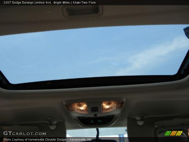 Bright White / Khaki Two-Tone 2007 Dodge Durango Limited 4x4