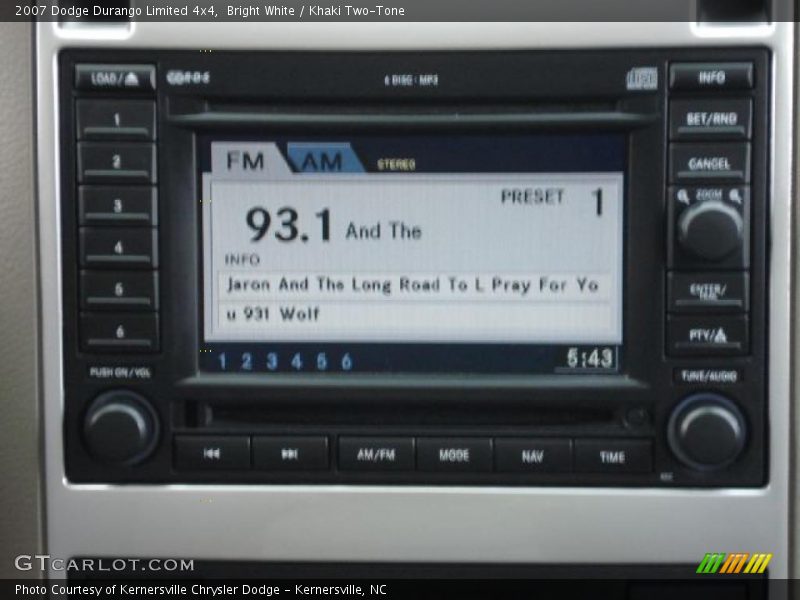 Bright White / Khaki Two-Tone 2007 Dodge Durango Limited 4x4